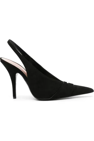 Serafini 110mm suede slingback pumps