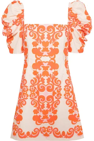 Cara Cara Kelly geometric-print cotton dress