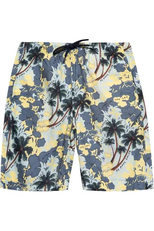 Paul Smith Graphic-print elasticated-waist shorts