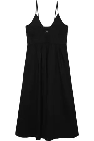 Herskind Miranda tie-detail cotton midi dress