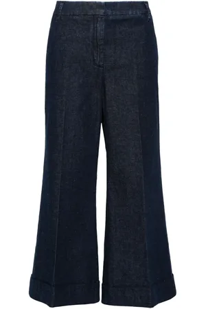 Jacob Cohen Pressed-crease wide jeans
