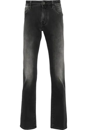 Jacob Cohen Scarf-detail tapered jeans