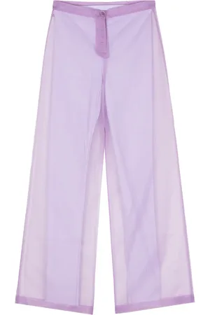 Patrizia Pepe Organza low-rise palazzo pants