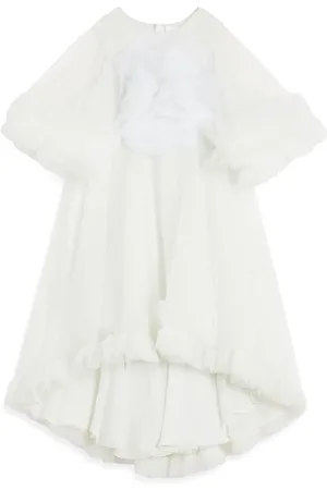 Maison Ava Ruffle-embellished tulle dress