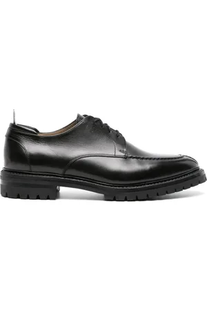 Thom Browne Almond-toe leather derby shoes