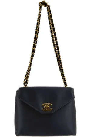 CHANEL 1997 CC satin shoulder bag