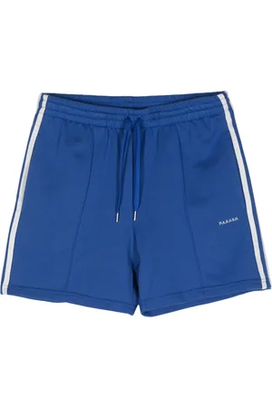 P.A.R.O.S.H. Logo-embroidered striped shorts