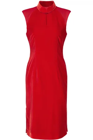 SHANGHAI TANG X Jacky Tsai velvet qipao