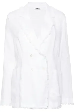 P.A.R.O.S.H. Double-breasted linen blazer