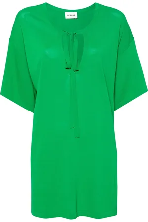 P.A.R.O.S.H. Pussy-bow knitted top