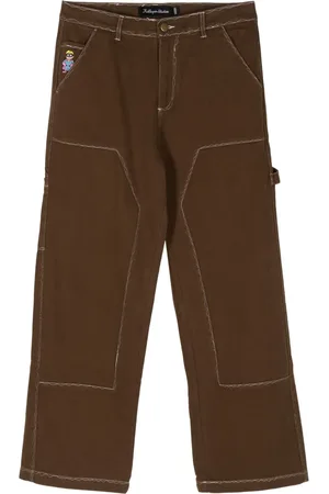 KIDSUPER STUDIOS Messy Stitched work-style trousers