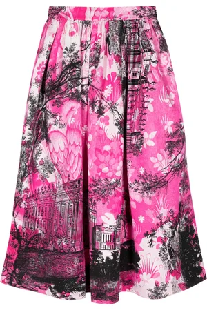 Erdem Printed jacquard midi skirt