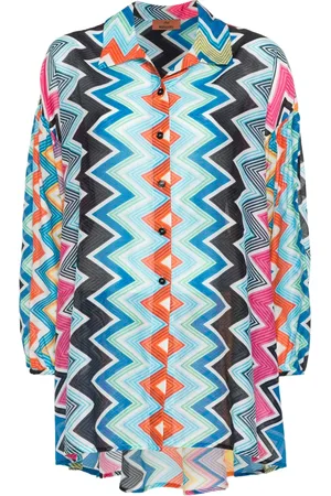 Missoni Zigzag balloon-sleeves shirt