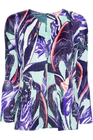 PLEATS PLEASE ISSEY MIYAKE Graphic-print pleated cardigan