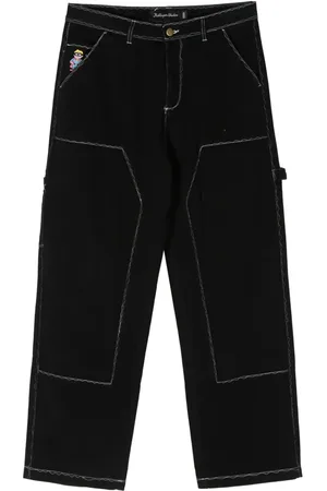 KIDSUPER STUDIOS Messy Stitched work-style trousers