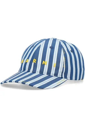 Marni Striped cotton baseball cap