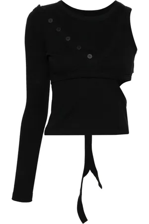 Natasha Zinko One-shoulder crop top