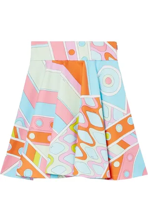 Puccini Vivara print cotton miniskirt