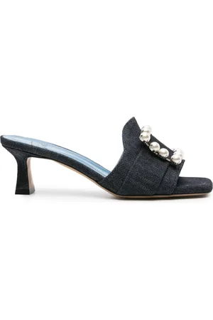 ROBERTO FESTA 50mm Basa denim mules
