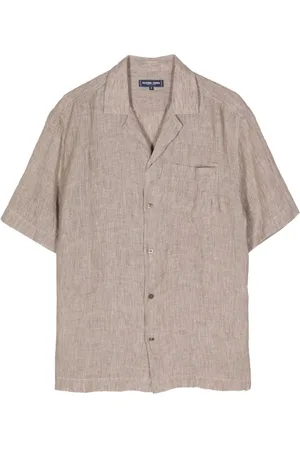Frescobol Carioca Short-sleeve linen shirt