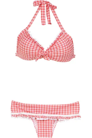 AMIR SLAMA Plaid bikini set