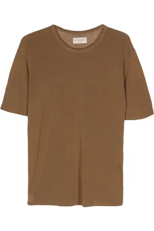 OFFICINE GENERALE Textured crew-neck T-shirt