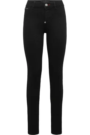 Philipp Plein Logo-plaque skinny-cut jeans