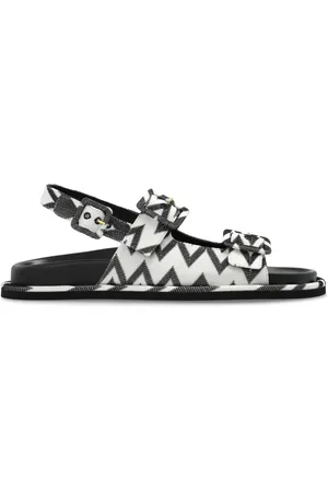 Missoni Zigzag-knit buckled sandals