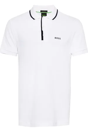 HUGO BOSS Logo-print cotton polo shirt