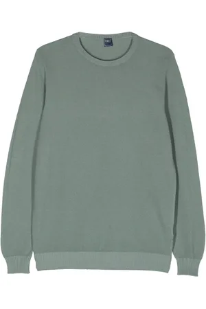 FEDELI Honeycomb-knit cotton jumper
