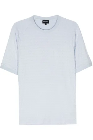 Giorgio Armani Chevron-stitch short-sleeve T-shirt