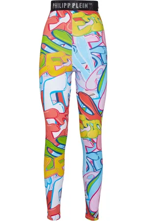 Philipp Plein Leggings Bombing Graffiti
