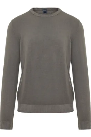 FEDELI Cotton crew neck jumper