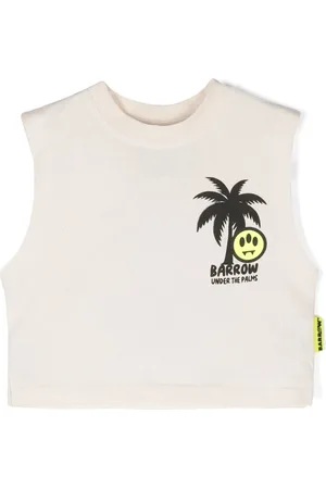 BARROW Under The Palms-print tank top