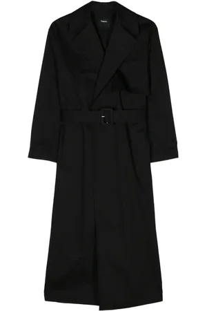 THEORY Belted twill trench coat