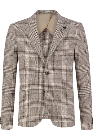 LARDINI Brooch-detail single-breasted blazer