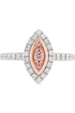 HYT Jewelry Rose gold and platinum diamond ring