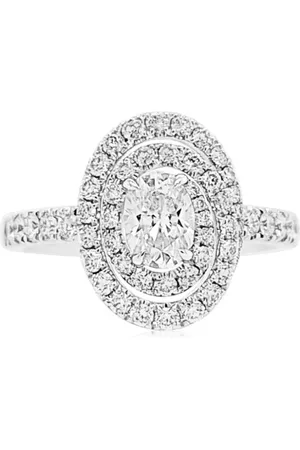 HYT Jewelry platinum diamond emerald ring - Silver