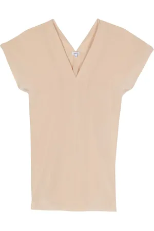 Aspesi V-neck crepe silk blouse