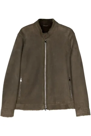 corneliani Mock-neck suede jacket