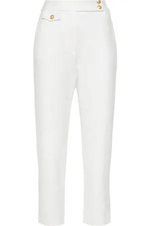 VERONICA BEARD Renzo slim-fit cropped trousers