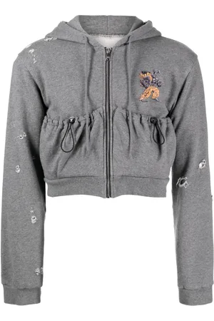 Natasha Zinko Camping bunny pouch-pocket hoodie