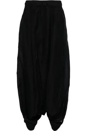 JULIUS Loose fit cotton blend trousers