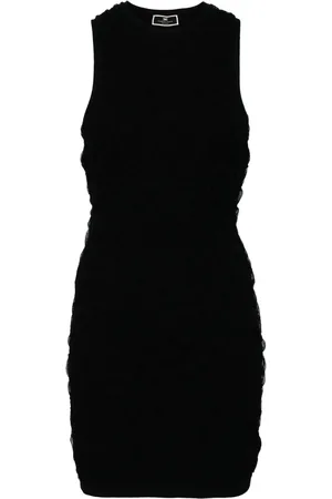 Elisabetta Franchi Gauze-effect knitted minidress