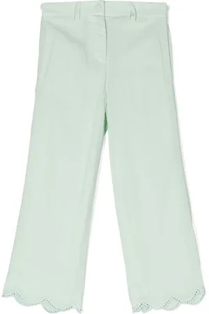 Stella McCartney Scalloped wide-leg trousers