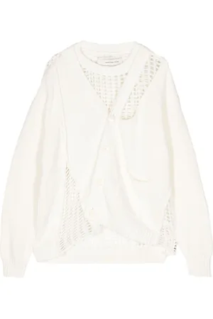 Feng Chen Wang Layered open-knit jumper