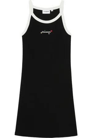 Chocoolate Logo-print sleeveless dress