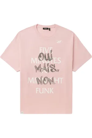 FIVE CM Slogan-print cotton T-shirt