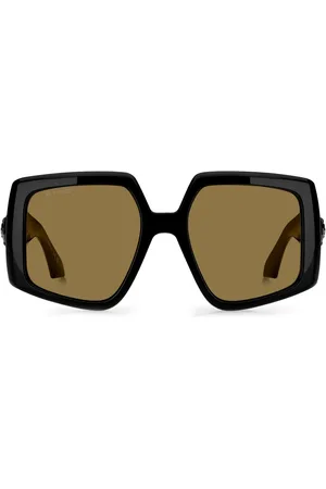 Etro Pegaso-motif oversize-frame sunglasses