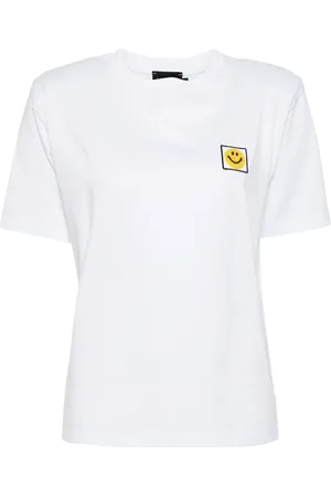 JOSHUA SANDERS Smile-motif cotton T-shirt